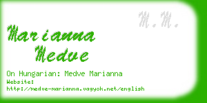 marianna medve business card